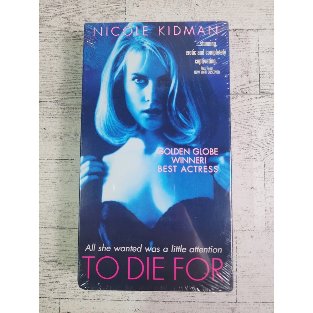 NEW "To Die For" VHS 1996 Movie Nicole Kidman Joaquin Phoenix Matt Dillon SEALED